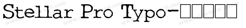 Stellar Pro Typo字体转换